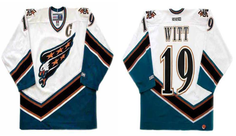 2019 Men Washington Capitals #19 Witt white CCM NHL jerseys->washington capitals->NHL Jersey